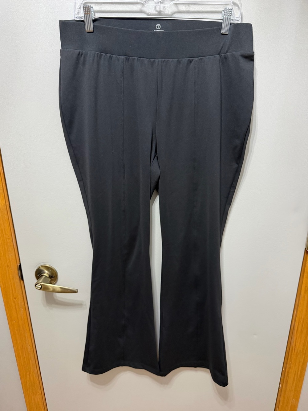 Talbots Black Boot-Cut Pants with Flared Hem -1x